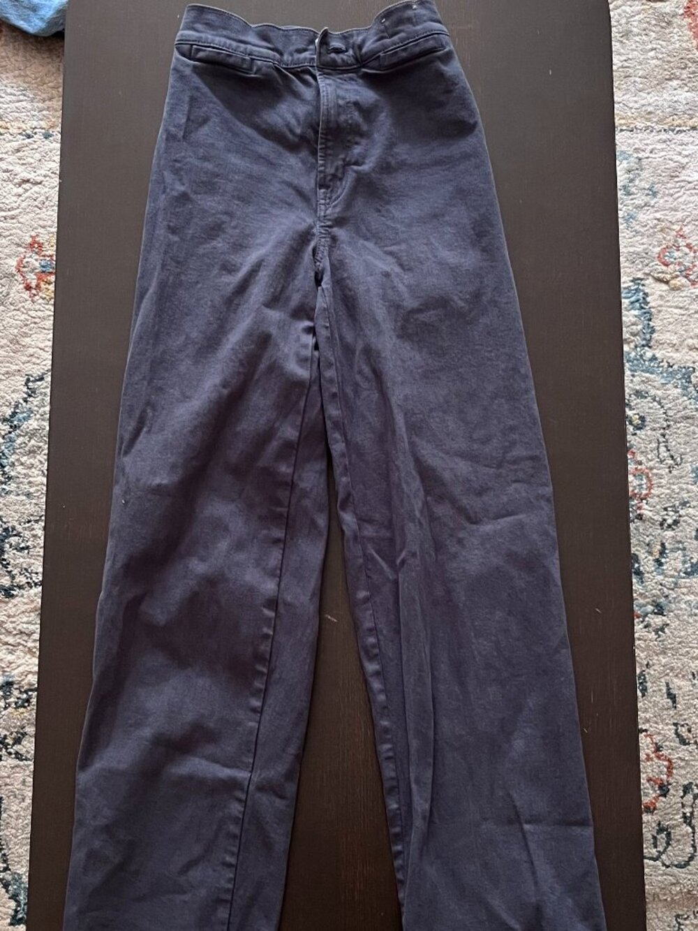 Madewell - Emmett Wide Leg Crop Pant in Navy | Size 23